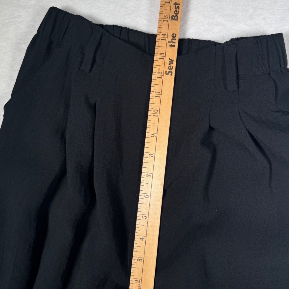 Halara Black High Waisted Wide Leg Pleated Trousers Pants Small Regular 02681119 - Picture 9 of 10